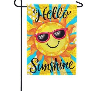 Hello Sunshine 12" x 18" Garden Flag